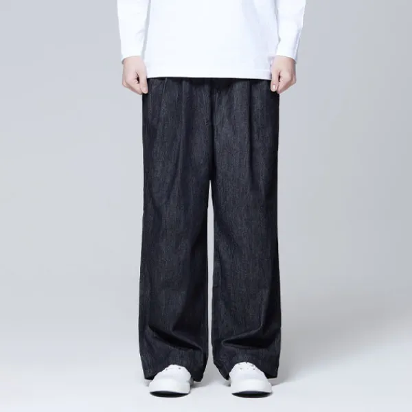 Denim Pants-SPAO MEN Banded Denim Pants SPTJE24C55