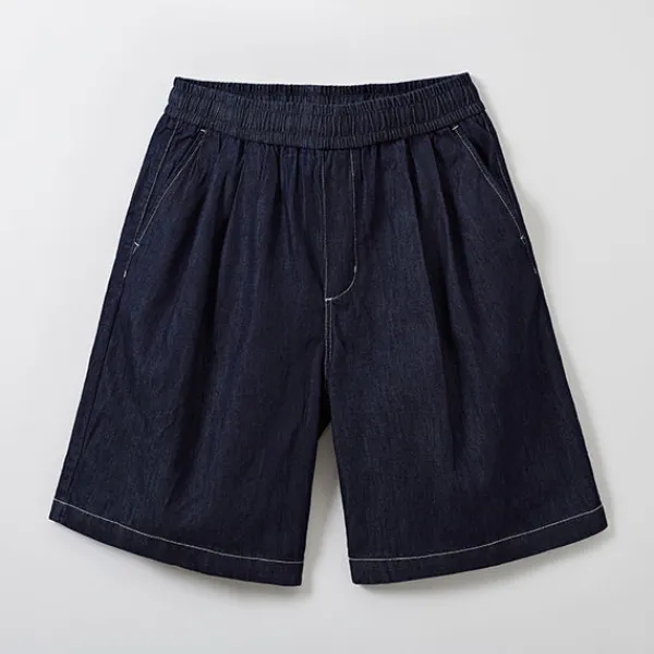 Denim Pants-SPAO Men Denim Shorts SPTNE37C01 Navy