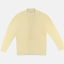 Cardigans L Sweaters-SPAO Men Long Sleeve Cardigan SPLCE38C03 Ivory
