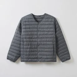 Jackets-SPAO Men Long Sleeve Padding Jacket SPJPE4TC04 Grey