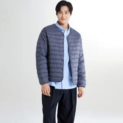 Jackets-SPAO Men Long Sleeve Padding Jacket SPJPE4TC04 Black