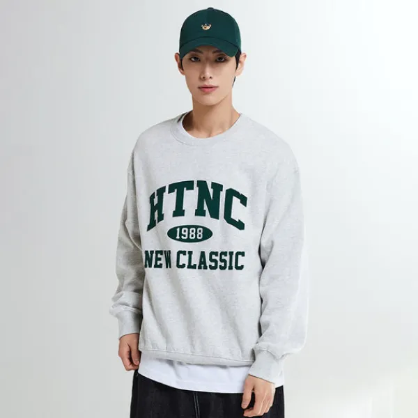 T-Shirt-SPAO Men Long Sleeve Pullover SPMWD4TC12