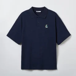 T-Shirt-SPAO Men Short Sleeve Basic Polo SPHWE24C41 Navy