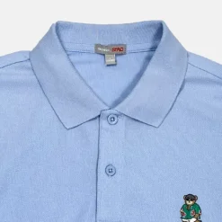 T-Shirt-SPAO Men Short Sleeve Embroidery Polo Shirt SPLCD38C01