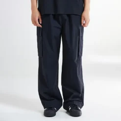Pants-SPAO Men Wide Cargo Pants SPTCE37C02 Black