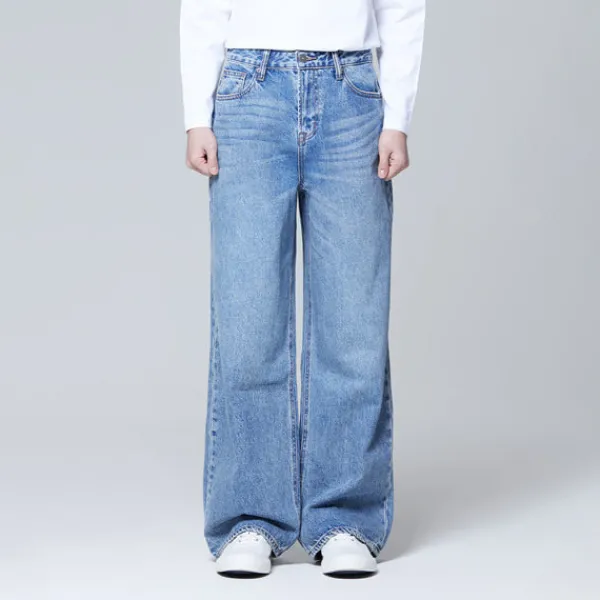 Denim Pants-SPAO MEN Wide Denim Pants SPTJE23C52