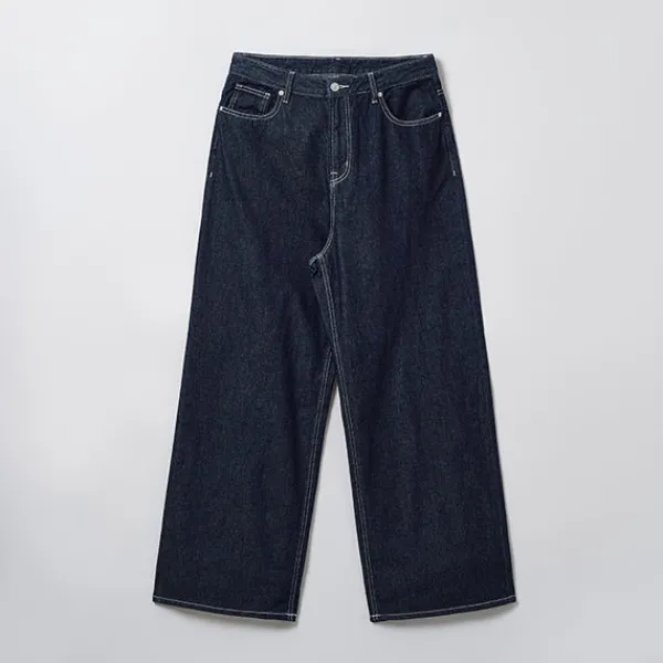 Denim Pants-SPAO MEN Wide Denim Pants SPTJE23C52