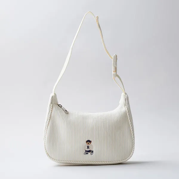 Accessories-SPAO Unisex 2 Way Corduroy Bag SPAKE49A50 Cream