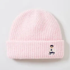 Accessories-SPAO Unisex Woodie Beanie SPACE4TA51 Light Pink