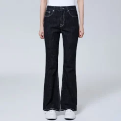 Pants|Denim Pants-SPAO Women Boot Cut Denim SPTJE25G61 Black
