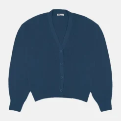 Cardigans L Sweaters-SPAO Women Long Sleeve Cardigan SPLCE38G04 Dusty Blue
