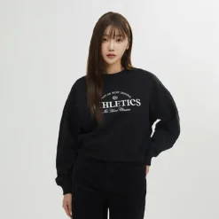 T-Shirt-SPAO Women Long Sleeve Crop Pullover SPMWD4TG01