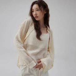 Shirts L Blouses-SPAO Women Long Sleeve Overfit Shirt SPYWD37W23