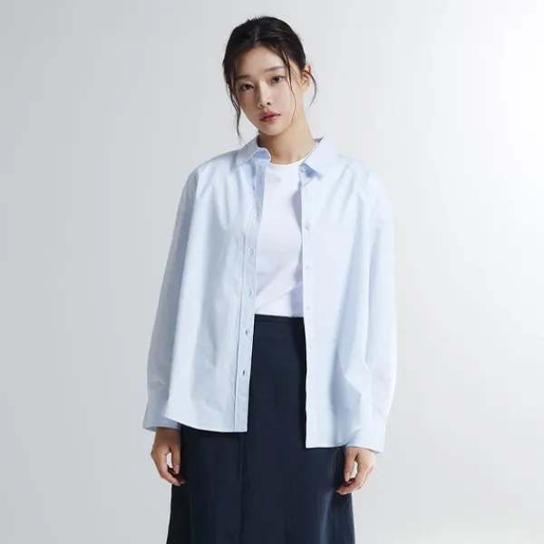 Shirts L Blouses-SPAO Women Long Sleeve Overfit Shirt SPYWD49W03
