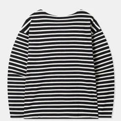 T-Shirt-SPAO Women Long Sleeve Stripe Tee SPLSD23U02