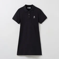 Dresses L Overalls-SPAO Women Short Sleeve Collar Dress SPOME24G51 Black