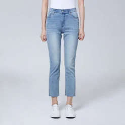 Pants|Denim Pants-SPAO Women Slim Denim SPTJE25G11 Light Indigo