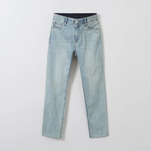 Pants|Denim Pants-SPAO Women Slim Denim SPTJE25G11 Light Indigo