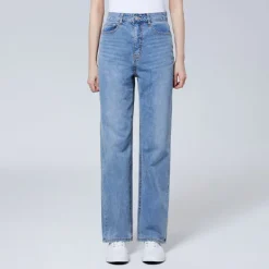 Pants|Denim Pants-SPAO Women Straight Denim SPTJE25G31 Light Indigo