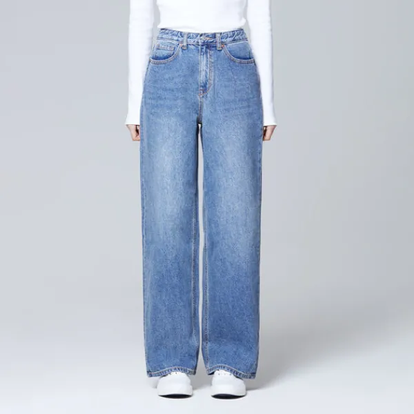 Denim Pants-SPAO WOMEN Wide Denim Pants SPTJEA9G51